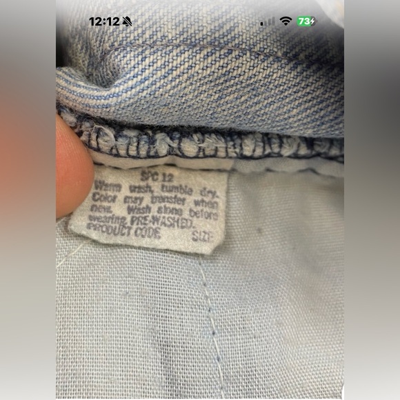 Vintage Levi’s White Label Jeans 24x32 70s Talon Zip Two Horse Patch USA Denim - Picture 11 of 11